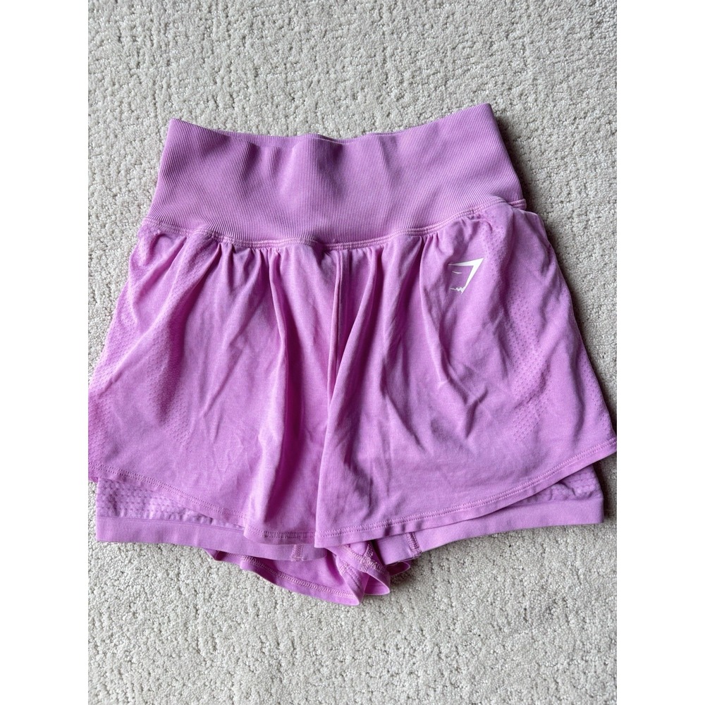 Gymshark Vital Seamless 2.0 2-in-1 Shorts-Sorbet Pink‎ Marl S